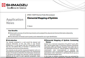 Elemental Mapping of Epidote