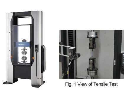 Fig. 1 View of Tensile Test