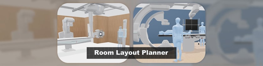 Room Planner for Angiography system Trinias