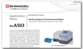 Quality analysis of environmental water