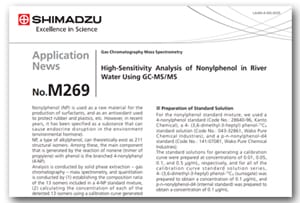 High-Sensitivity Analysis of Nonylphenol in River Water Using GC-MS/MS