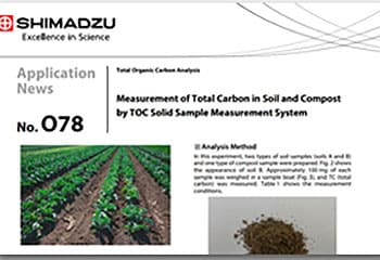 Measurement of Total Carbon in Soil and Compost by TOC Solid Sample Measurement System