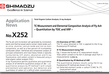 TC Measurement and Elemetal Composition Analysis of Fly Ash  - Quantitation by TOC and XRF -