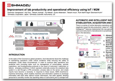 Improving Laboratory Productivity and Operational Efficiency Using LOT/M2M Technology