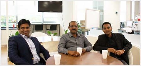 (From left-to-right) Mr Ravindra Chandrappa, COO, Anthem Biosciences, India; Mr Prasad Shandilya, Head of Operations, Anthem Biosciences, India; and Mr Prem Anand, Senior General Manager, Analytical Sales Division, Shimadzu (Asia Pacific) Pte Ltd, Singapore