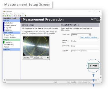 Measurement Setup Screen