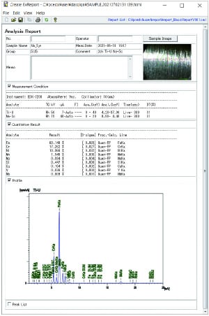 General Analysis Report in HTML Format