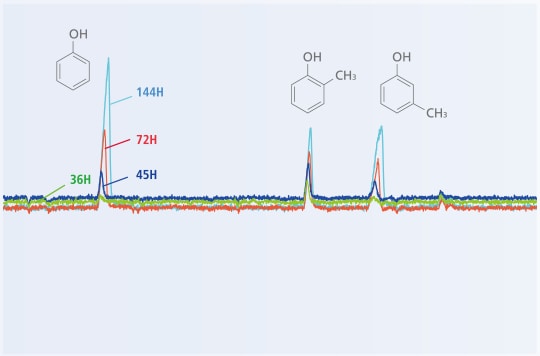 Changes in the Catalytic Ability of Hydrotreating Phenols Over Time