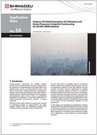 Analysis of Volatile Hazardous Air Pollutants and Ozone Precursors Using the Cryofocusing GC-MS/MS (MRM) Method 