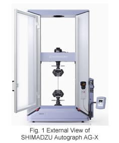 Fig. 1 Extemal View of SHIMADZU Autograph AG-X