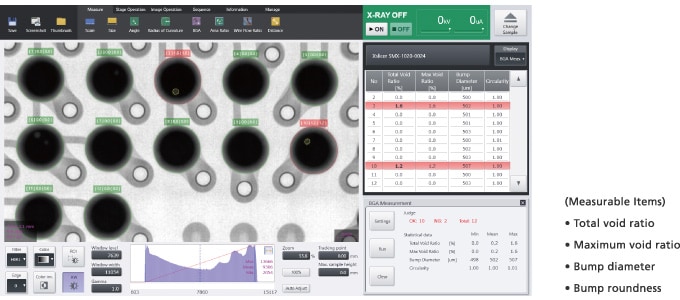 Ball Grid Array (BGA) Measurements