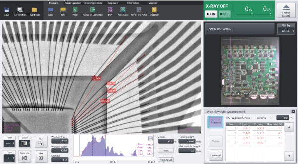 Wire Sweep Ratio Measurements