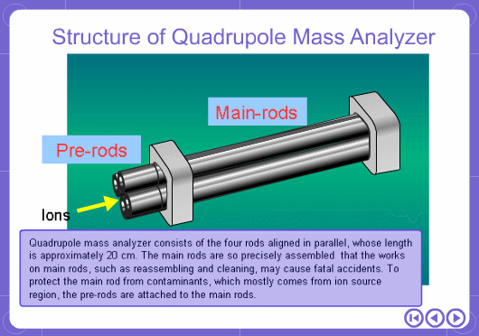 Structure of Quadrupole Mass Analyzer