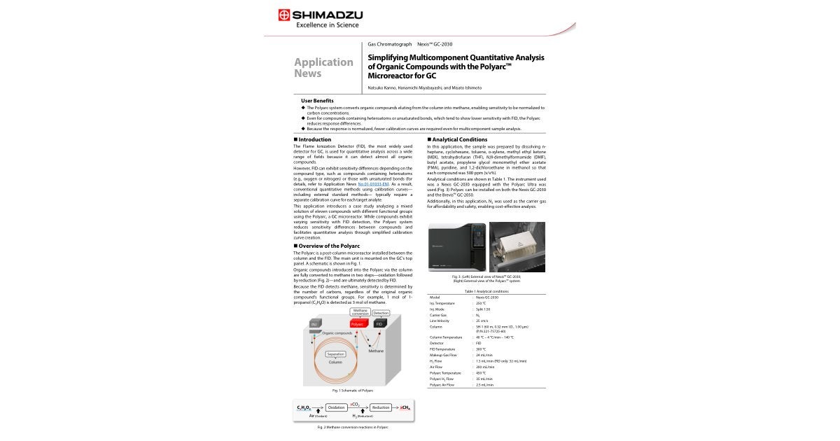 JAPAN　写真集 01-00945-EN Simplifying Multicomponent Quantitative Analysis of