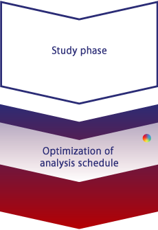 Study phase, Optimization of analysis schedule
