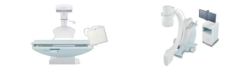 All in one X-ray System: FLEXAVISION F3 package / Mobile C-am System: OPESCOPE ACTENO