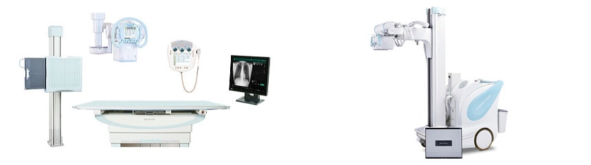 Digital Radiography System: RADspeed Pro EDGE package / Digital Mobile X-ray : MobileDaRtEvolution MX7 Version