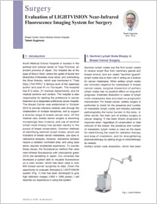 Evaluation of LIGHTVISION Near-Infrared Fluorescence Imaging System for Surgery