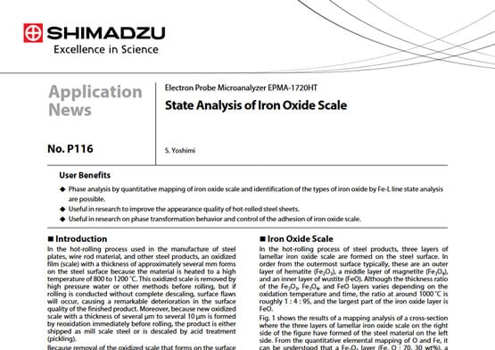 State Analysis of Iron Oxide Scale