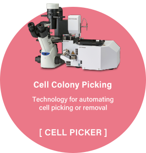Cell Colony Picking:Technology for automating cell picking or removal[CELL PICKER]