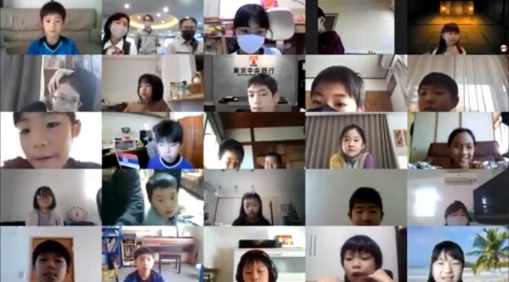 Students from all over Japan