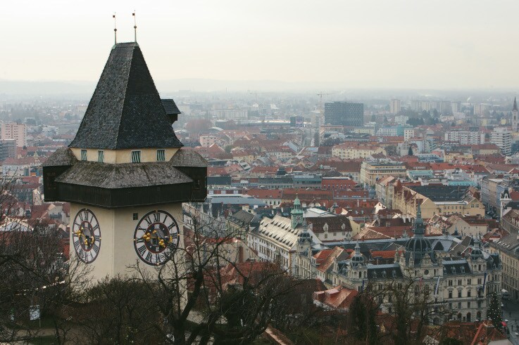 The City of Graz, Austria and its Landmark Clock Tower