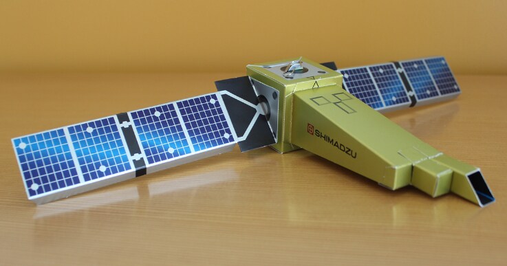 Papercraft Model of the Hisaki Spectroscopic Planet Observatory Satellite