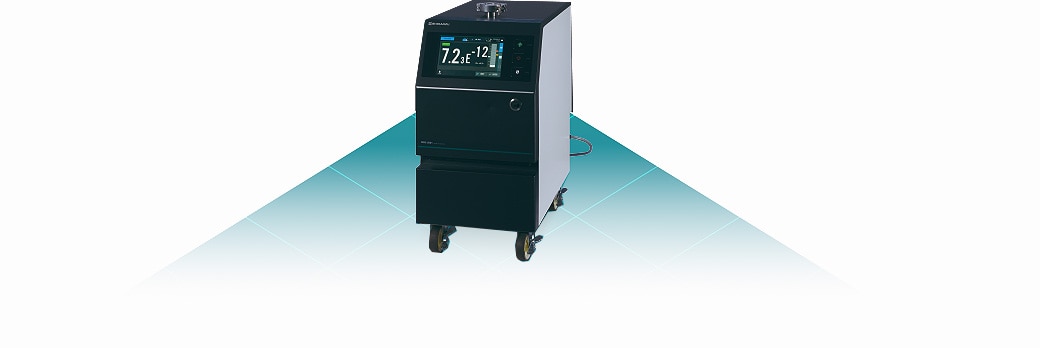 Equipped with an analysis tube with the highest level of He detection sensitivity Detector