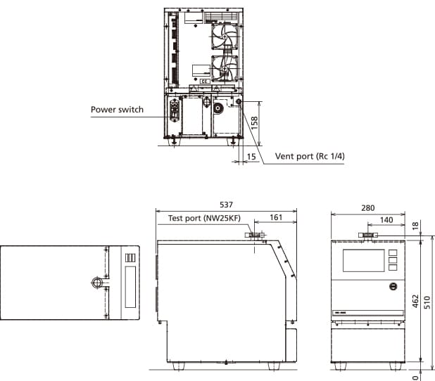 MSE-2600 External Dimension Diagram