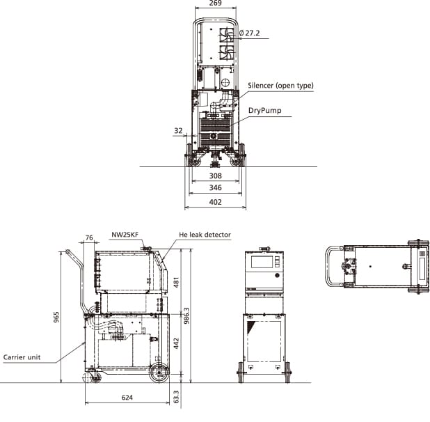MSE-2603 External Dimension Diagram