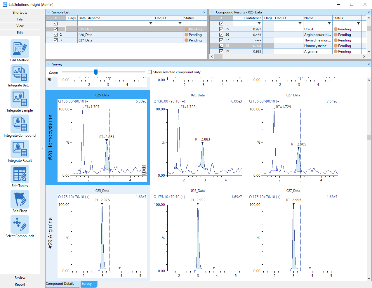 Peakintelligence Ver. 2 Software Window