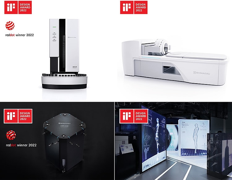 Pretreatment Systems for Analytical Instruments, TOF-PET Equipment, and Shimadzu Brand Experience Exhibit Receive “iF Design Award 2022.”