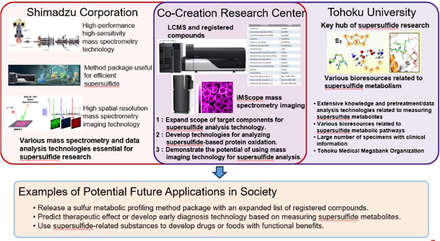Overview of Research at the Shimadzu × Tohoku University Supersulfides Life Science Co-Creation Research Center 