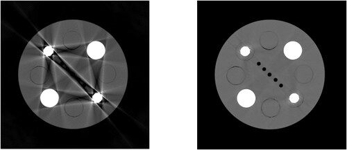 Example of the Reduction of Artifacts on an Evaluative Sample (Left: Original Image; Right: After Artifact Reduction)