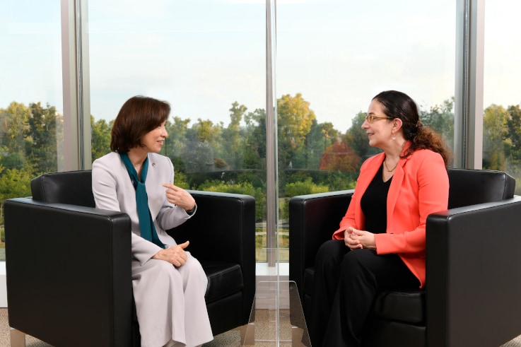 Yoshino Kajitani and Professor Christina L. Ahmadjian