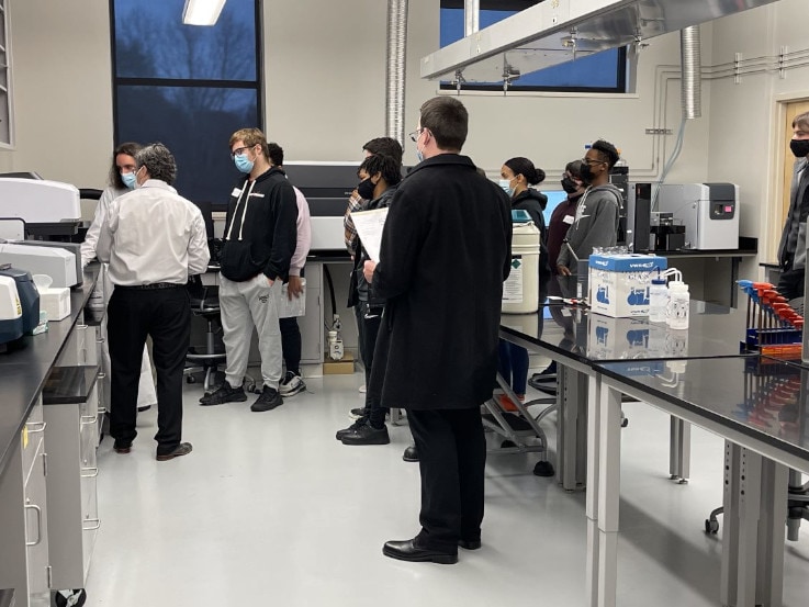 FTIR analysis demonstration for local high school students