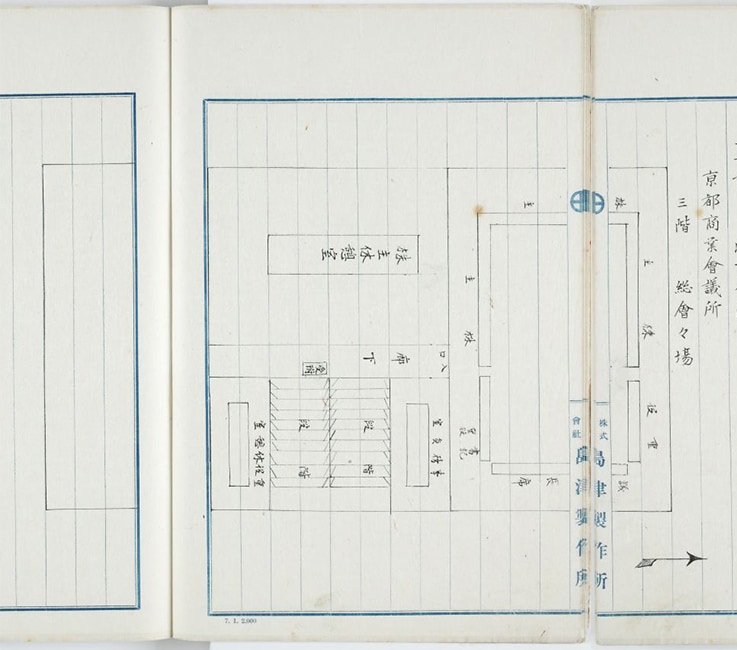 Layout of the venue of the Inaugural General Meeting in September 1917 (from in-house documents)