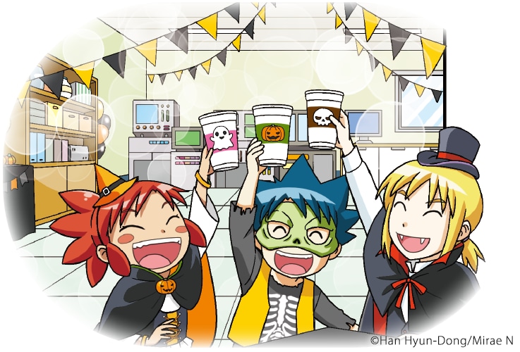 As familiar characters Geo, Phoebe, and Kay enjoy the festivities