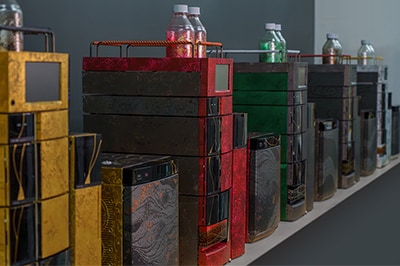 Shimadzu equipment adorned with Kyoto's traditional crafts