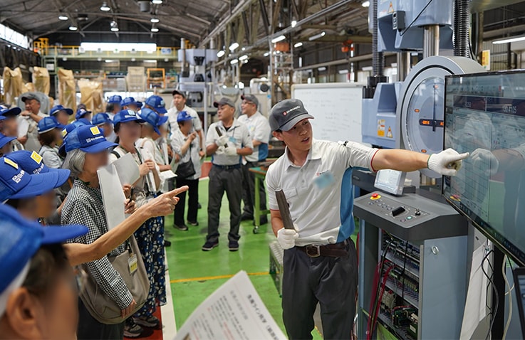 Scenes from the tour