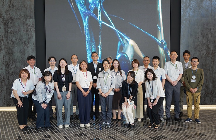 Tour staff at the Laboratory