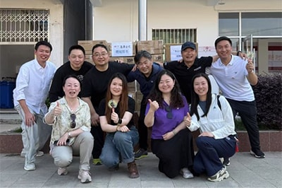 SSL members visiting Hade Village