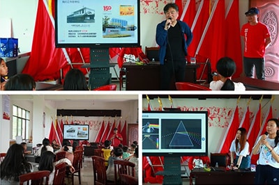 the SSL employees took on the role of science mentors and gave lessons on the theme of light.