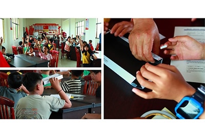 the SSL employees took on the role of science mentors and gave lessons on the theme of light.