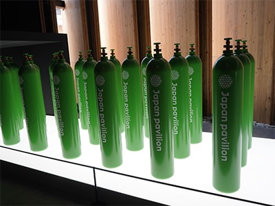 Exhibition on the future of CO2 recycling at the Japanese government pavilion