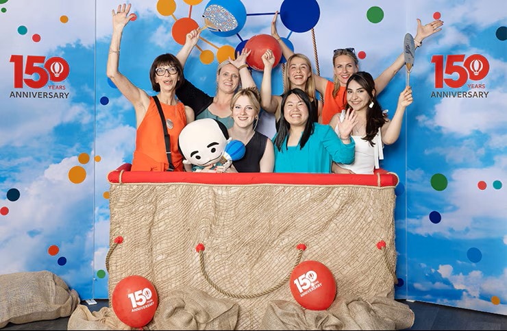 Photo spot at a commemorative party (Germany)