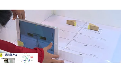 Measure the relationship between the angle of incidence and the angle of reflection and changes in the image