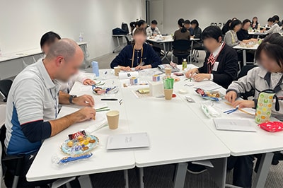 Cross Culture Connect: Tables set with sweets from various countries