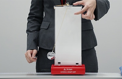 She also explained that “Students can visually confirm the stationary point that forms on the pendulum string as a result of the combined motion of the cart and the pendulum, just as theory predicts.”