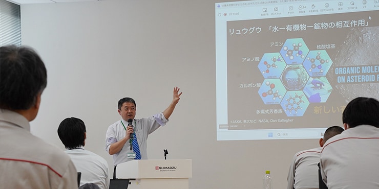 ecture by Yoshinori Takano at our company event
